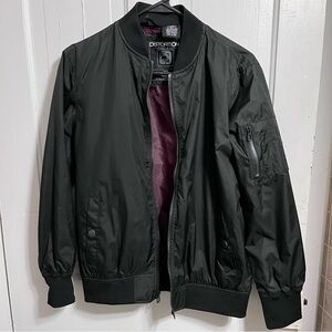 NWOT Distortion Men's Black Bomber Jacket